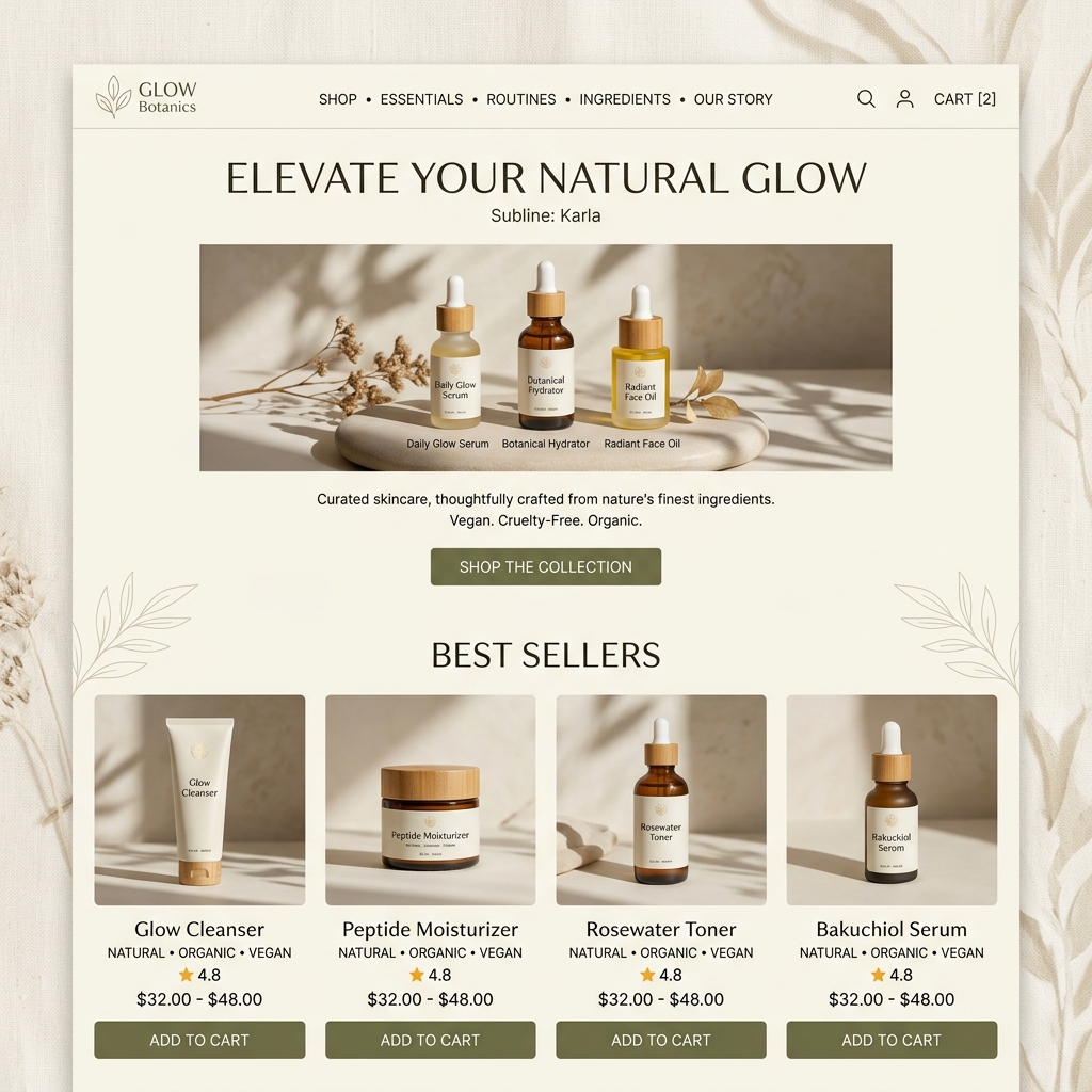 Vitalora Wellness — Health E-Commerce Interface